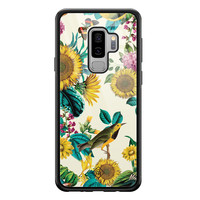 Casimoda Samsung Galaxy S9 Plus glazen hardcase - Sunflowers