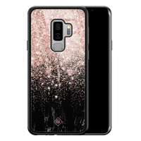 Casimoda Samsung Galaxy S9 Plus glazen hardcase - Marmer twist