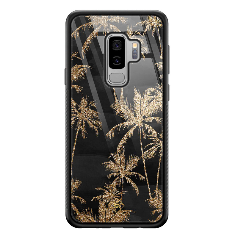 Casimoda Samsung Galaxy S9 Plus glazen hardcase - Palmbomen