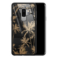 Casimoda Samsung Galaxy S9 Plus glazen hardcase - Palmbomen