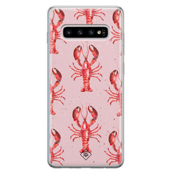 Casimoda Samsung Galaxy S10 Plus siliconen hoesje - Lobster all the way