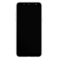 Casimoda Samsung Galaxy A6 2018 siliconen hoesje - Marmer zwart
