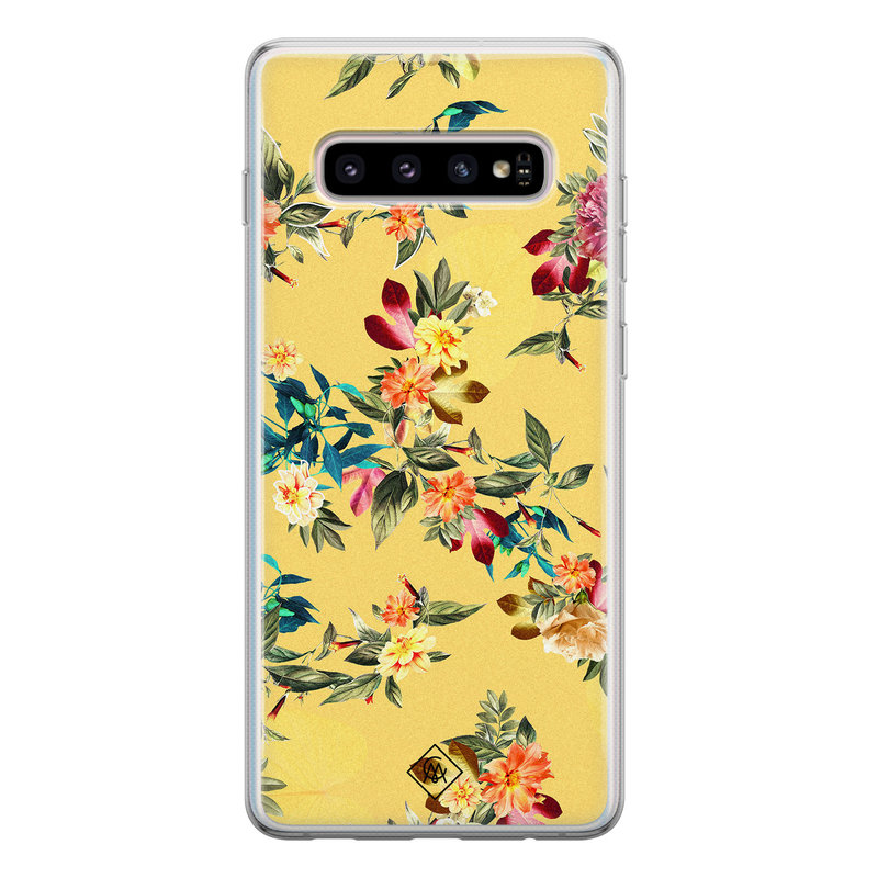 Casimoda Samsung Galaxy S10 siliconen hoesje - Floral days