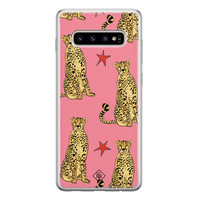 Casimoda Samsung Galaxy S10 siliconen hoesje - The pink leopard