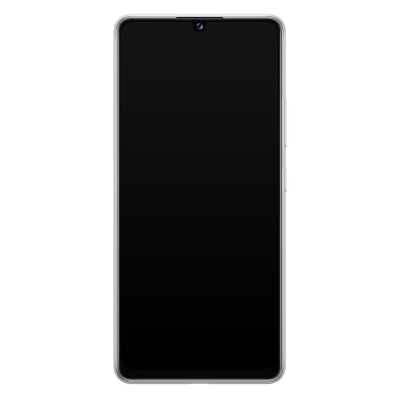 Casimoda Samsung Galaxy A42 siliconen hoesje - Marmer grijs