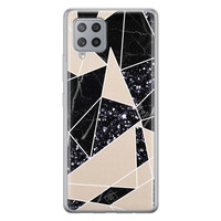 Casimoda Samsung Galaxy A42 siliconen telefoonhoesje - Abstract painted
