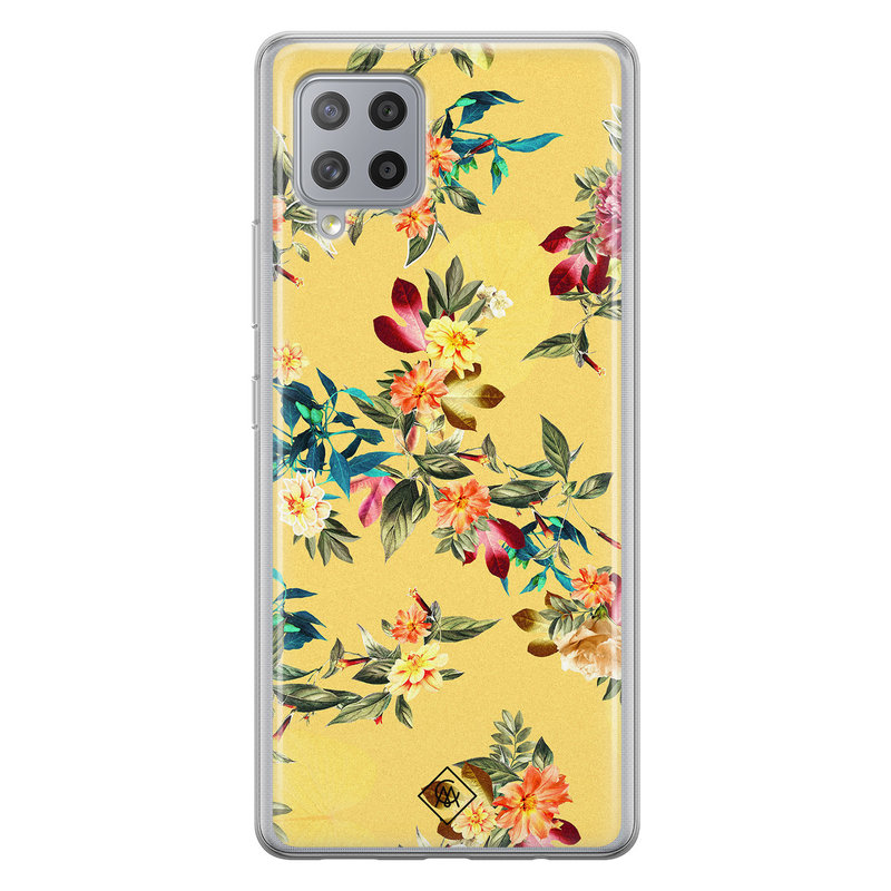 Casimoda Samsung Galaxy A42 siliconen hoesje - Floral days
