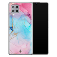 Casimoda Samsung Galaxy A42 siliconen hoesje - Marble colorbomb