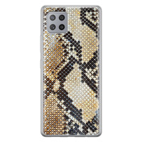 Casimoda Samsung Galaxy A42 siliconen hoesje - Golden snake