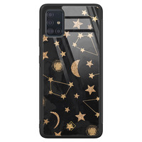 Casimoda Samsung Galaxy A71 glazen hardcase - Counting the stars