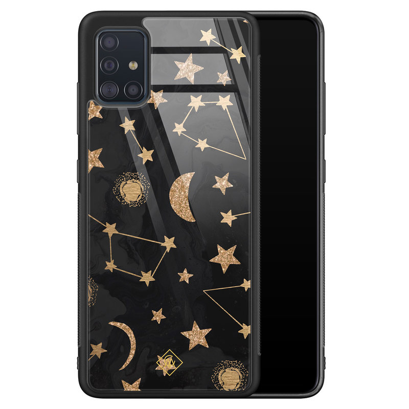 Casimoda Samsung Galaxy A71 glazen hardcase - Counting the stars