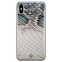 Casimoda iPhone XS Max siliconen hoesje - Oh my snake