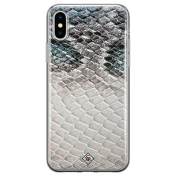 Casimoda iPhone XS Max siliconen hoesje - Oh my snake