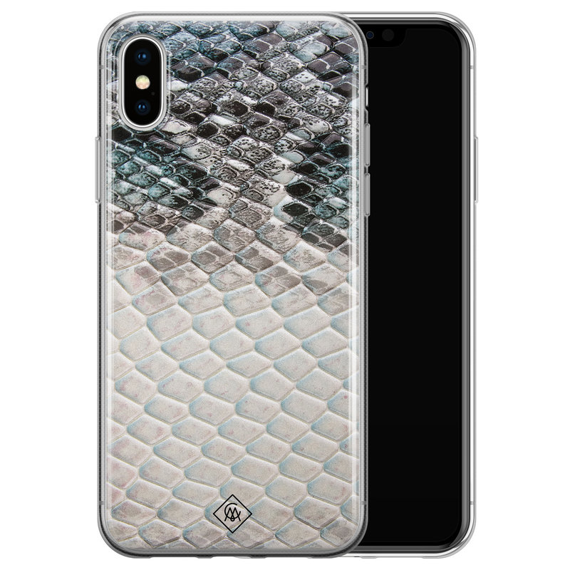 Casimoda iPhone XS Max siliconen hoesje - Oh my snake