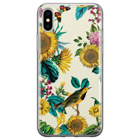 Casimoda iPhone XS Max siliconen hoesje - Sunflowers