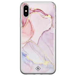 Casimoda iPhone XS Max siliconen hoesje - Purple sky