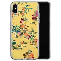 Casimoda iPhone XS Max siliconen hoesje - Floral days