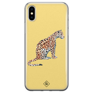 Casimoda iPhone XS Max siliconen hoesje - Leo wild