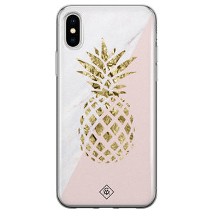 Casimoda iPhone XS Max siliconen hoesje - Ananas