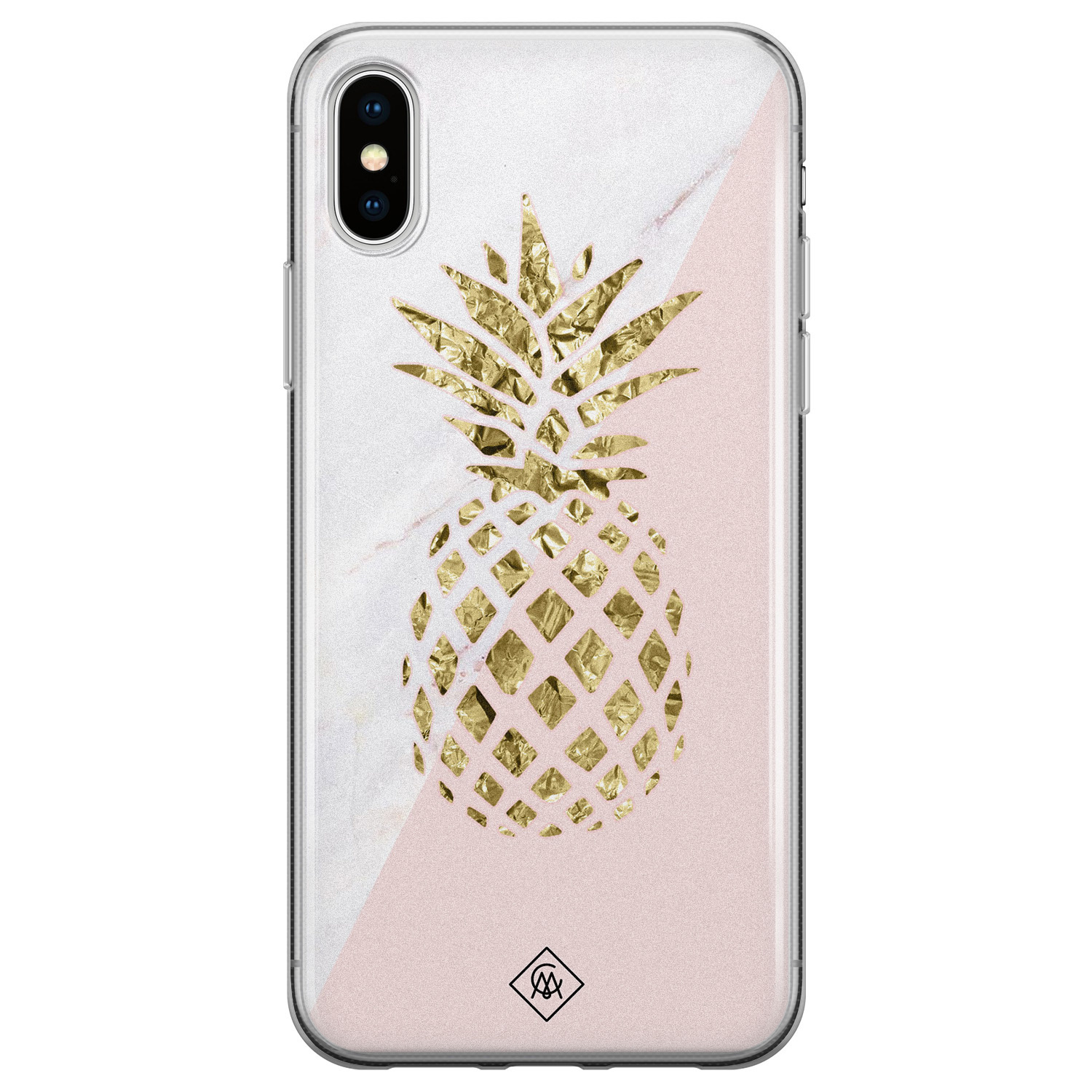 iPhone XS Max siliconen hoesje Ananas