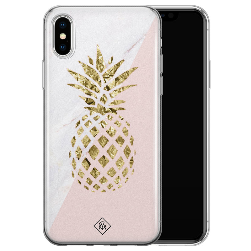 Casimoda iPhone XS Max siliconen hoesje - Ananas