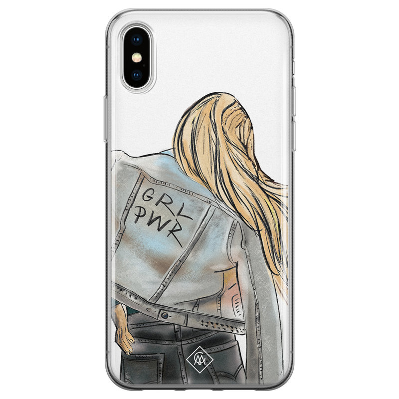 Casimoda iPhone XS Max siliconen hoesje - GRL PWR