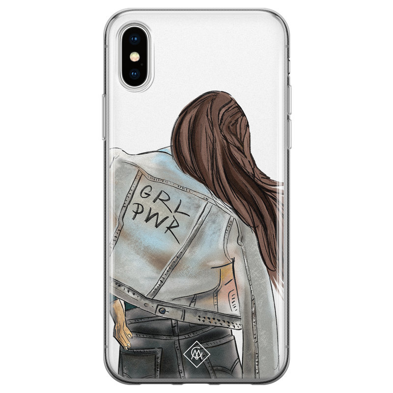 Casimoda iPhone XS Max siliconen hoesje - GRL PWR