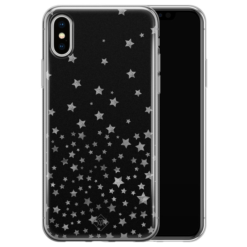 Casimoda iPhone XS Max siliconen hoesje - Falling stars