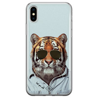 Casimoda iPhone XS Max siliconen hoesje - Tijger wild