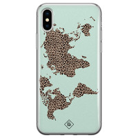 Casimoda iPhone XS Max siliconen hoesje - Wild world