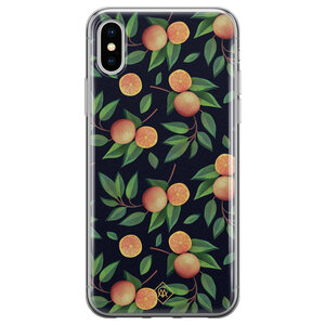 Casimoda iPhone XS Max siliconen hoesje - Orange lemonade
