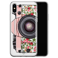 Casimoda iPhone XS Max siliconen hoesje - Hippie camera