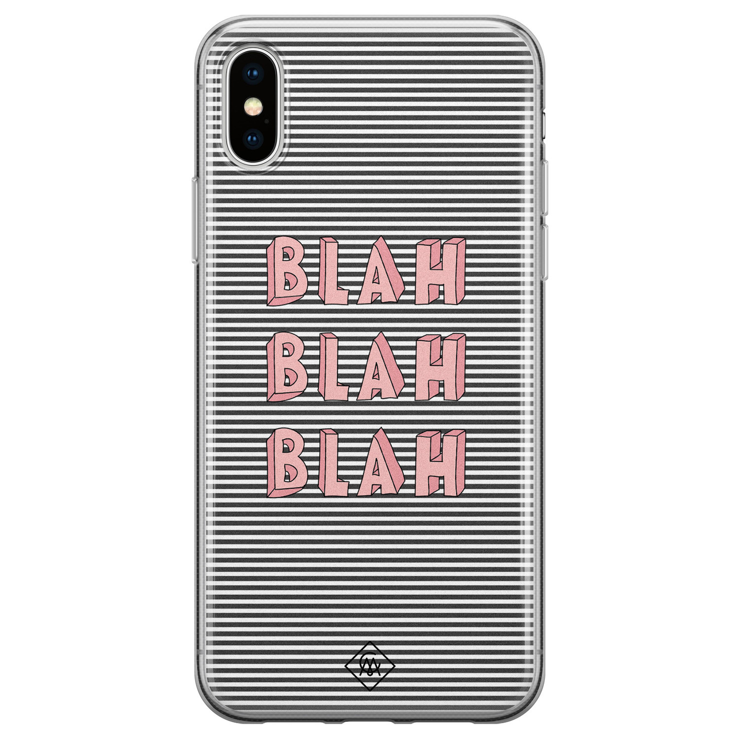 iPhone XS Max siliconen hoesje Blah blah blah