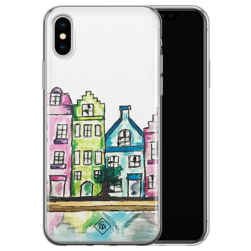 Casimoda iPhone XS Max siliconen hoesje - Amsterdam