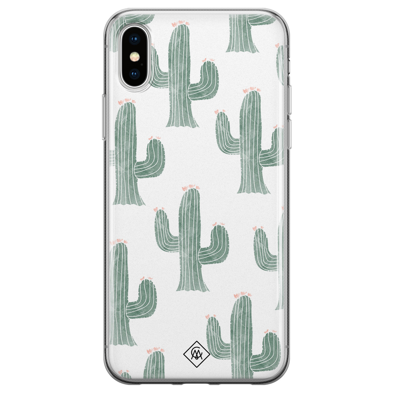 iPhone XS Max siliconen hoesje Cactus print