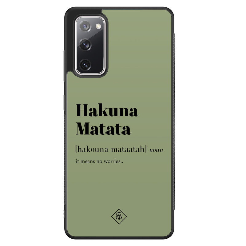 Casimoda Samsung Galaxy S20 FE hoesje - Hakuna Matata