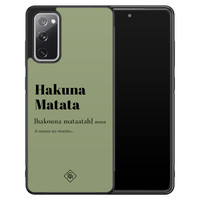 Casimoda Samsung Galaxy S20 FE hoesje - Hakuna Matata