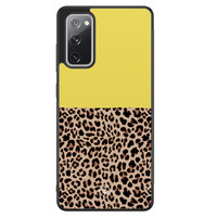 Casimoda Samsung Galaxy S20 FE hoesje - Luipaard geel