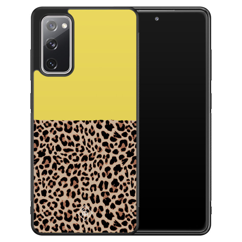 Casimoda Samsung Galaxy S20 FE hoesje - Luipaard geel