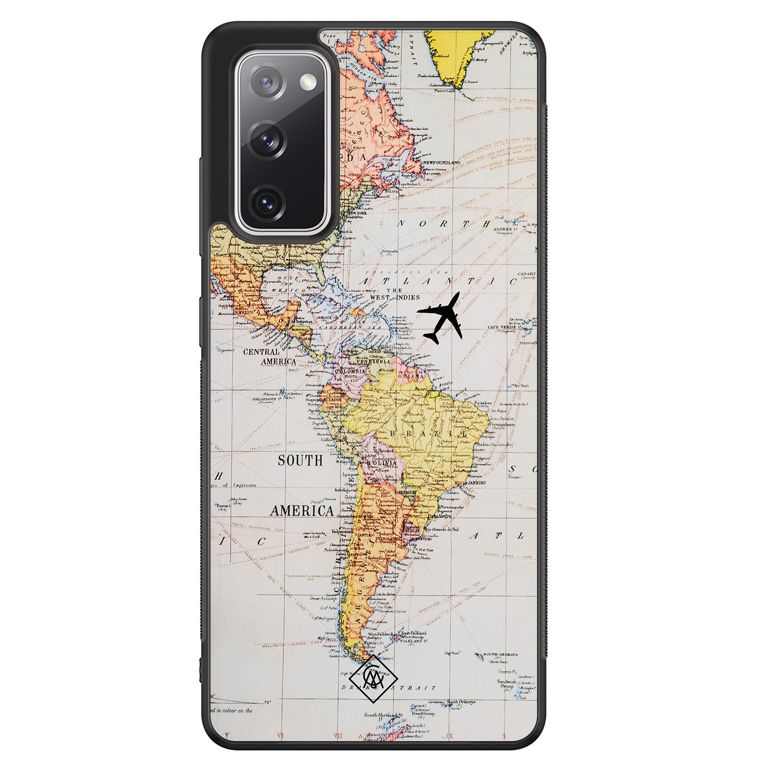 Samsung Galaxy S20 FE hoesje Wereldkaart