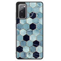 Casimoda Samsung Galaxy S20 FE hoesje - Blue cubes