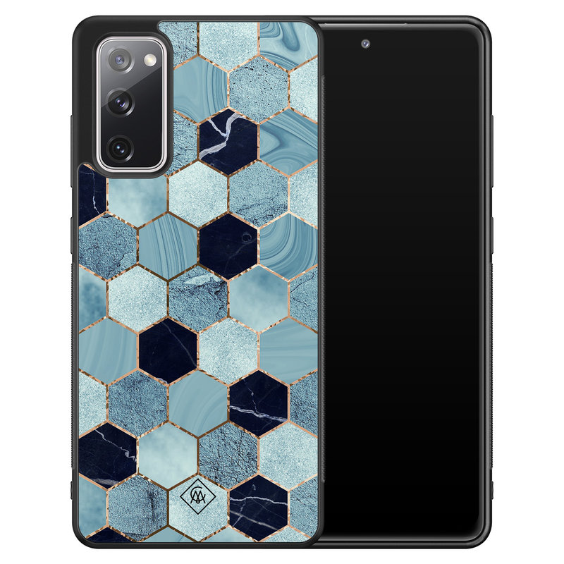 Casimoda Samsung Galaxy S20 FE hoesje - Blue cubes