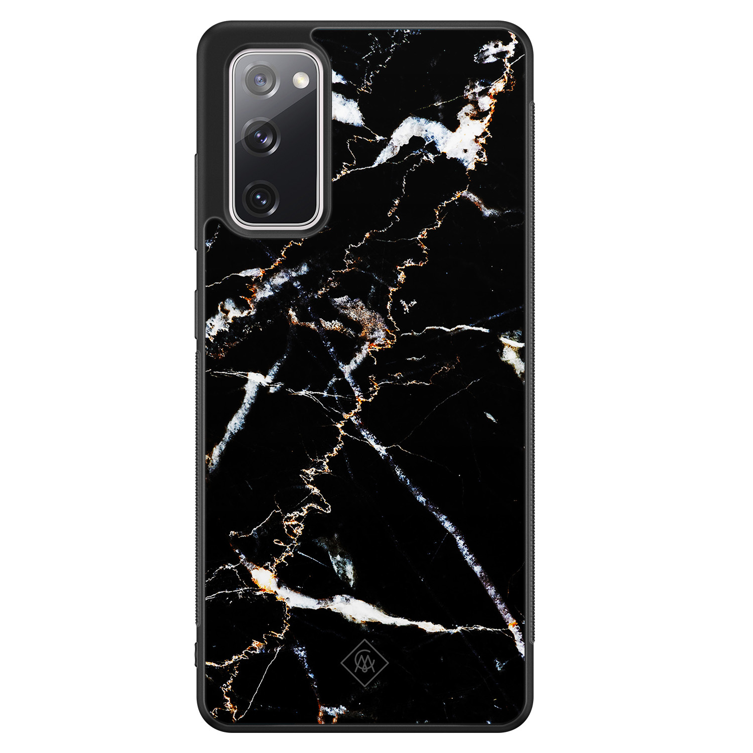 Samsung Galaxy S20 FE hoesje Marmer zwart