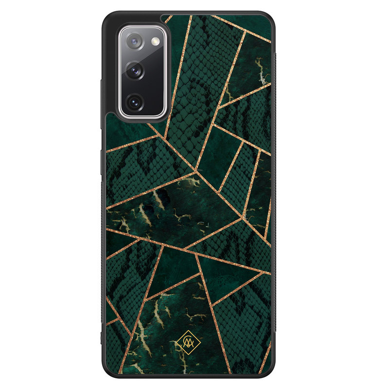 Casimoda Samsung Galaxy S20 FE hoesje - Abstract groen