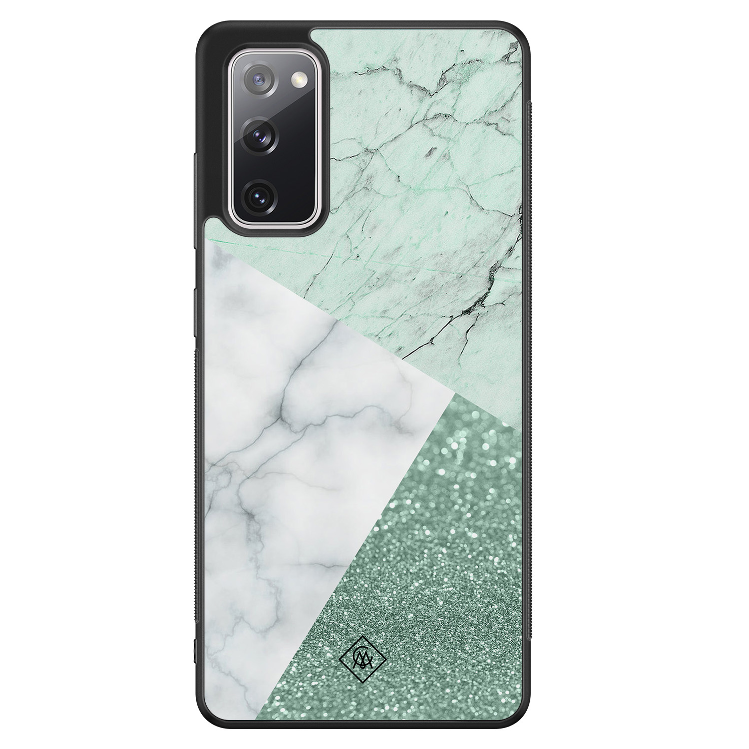 Samsung Galaxy S20 FE hoesje Minty marmer collage