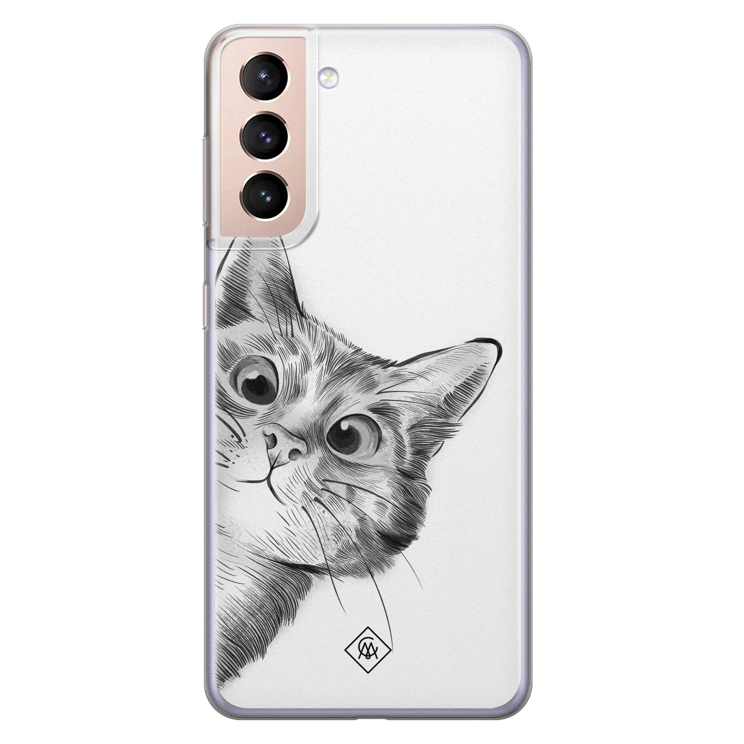Samsung Galaxy S21 siliconen hoesje Peekaboo