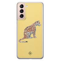 Casimoda Samsung Galaxy S21 siliconen hoesje - Leo wild