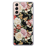 Casimoda Samsung Galaxy S21 siliconen hoesje - Flowerpower