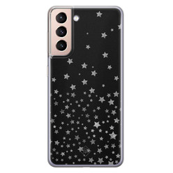 Casimoda Samsung Galaxy S21 siliconen hoesje - Falling stars