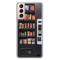 Casimoda Samsung Galaxy S21 siliconen hoesje - Snoepautomaat
